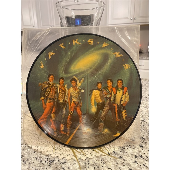THE OFFICIAL JACKSONS VICTORY PICTURE‎ DISC Epic LP Box#A